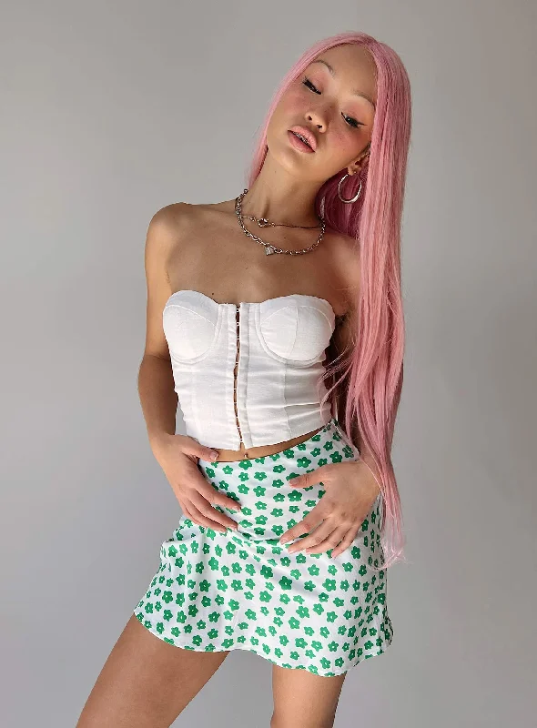 Trend Setting Wardrobe Corat Mini Skirt Green