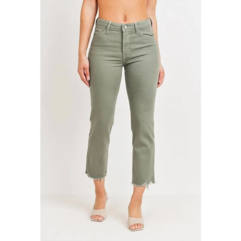 Bold Fashion Michaela Jeans In Olive