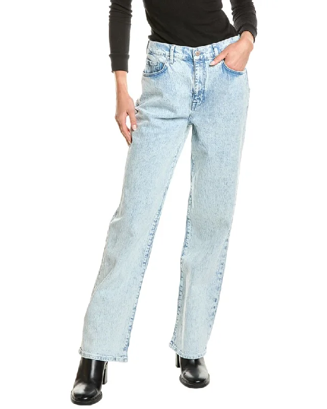 Season Appropriate Women's Collection Triarchy Ms. Keaton High-Rise Summer Light Indigo Baggy Jean