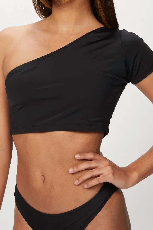Season Offer Pyramid Bikini Top In Black