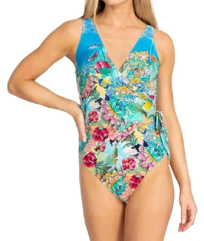 Classic Women's Fashion Mixi One Piece In Multi
