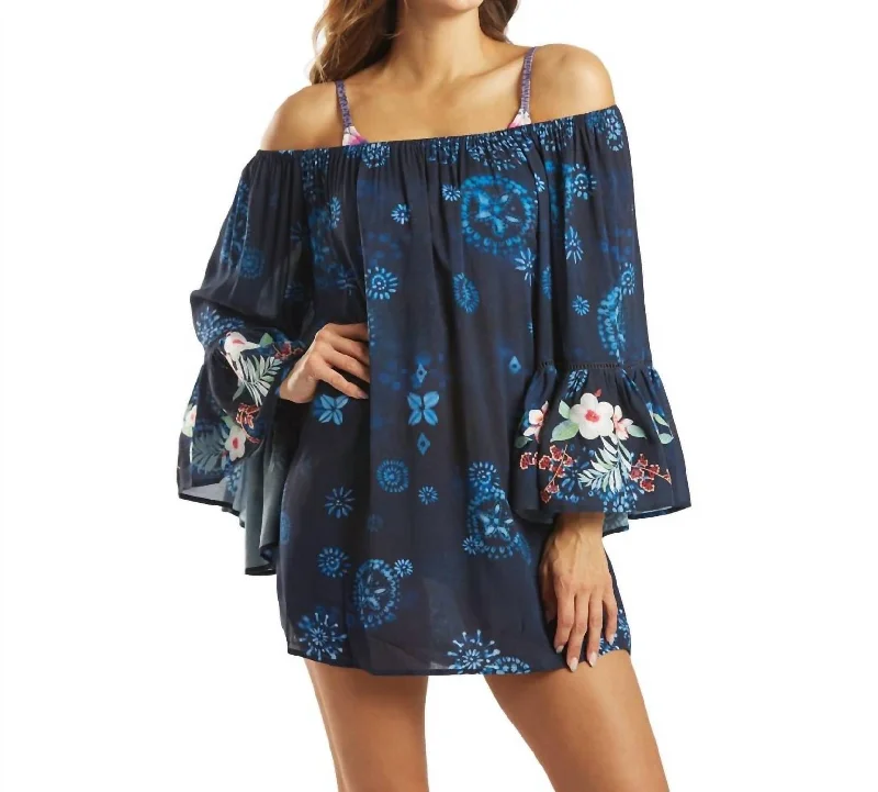 Spring Fling Sale Annia Off The Shoulder Cover Up In Multi