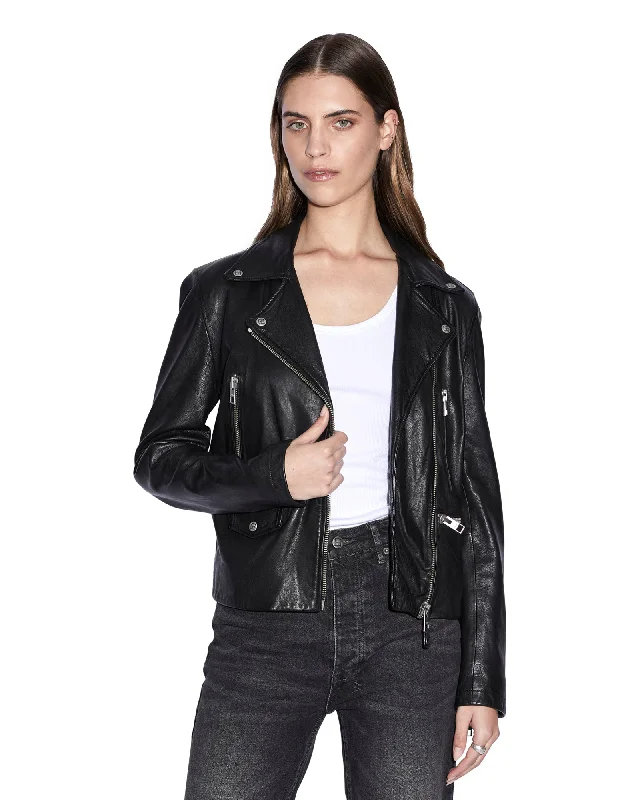 Special Offers, Don't Miss AMPLIFY LEATHER JACKET BLACK