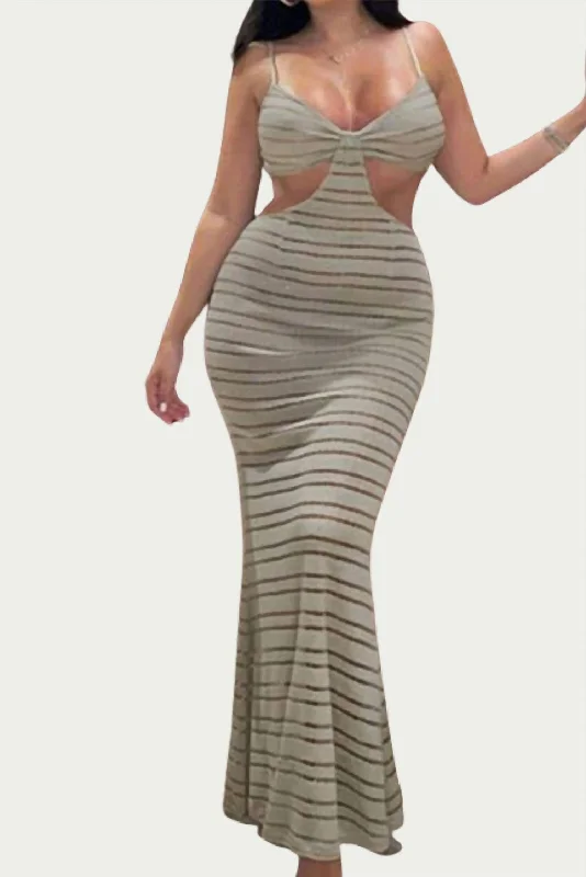 Casual Yet Stylish Separates Sheer-Paneled Coverup In Grey