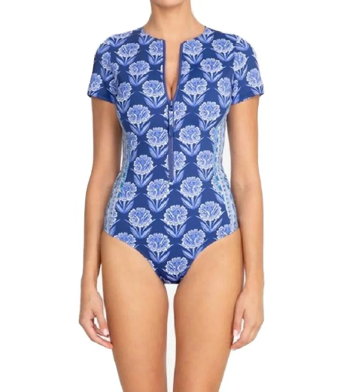 Vibrant Styles Yao Neoprene One Piece In Multi