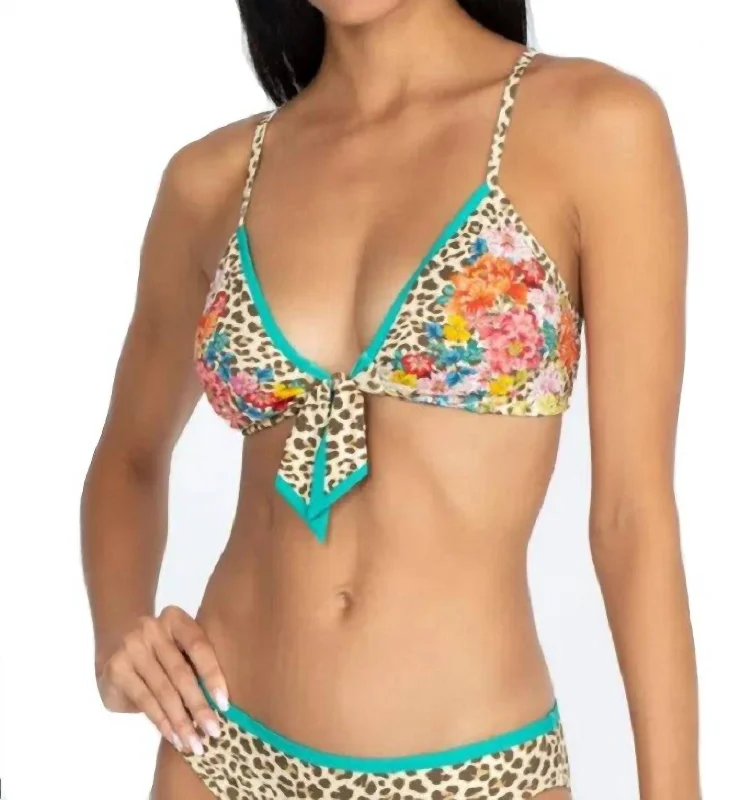 Fashion Sale Mia Front Tie Bikini Top In Multi