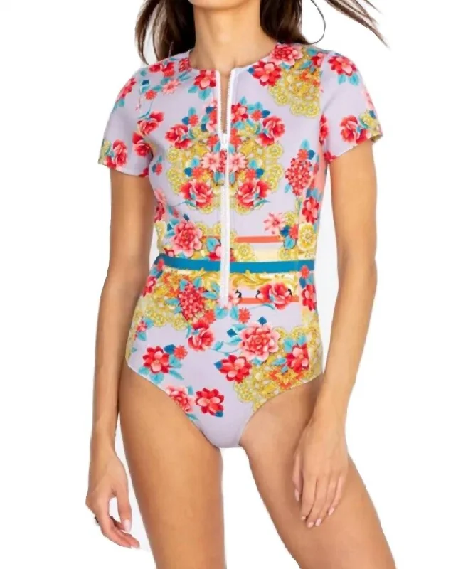 Effortless Sophistication Japer Neoprene One Piece In Multi