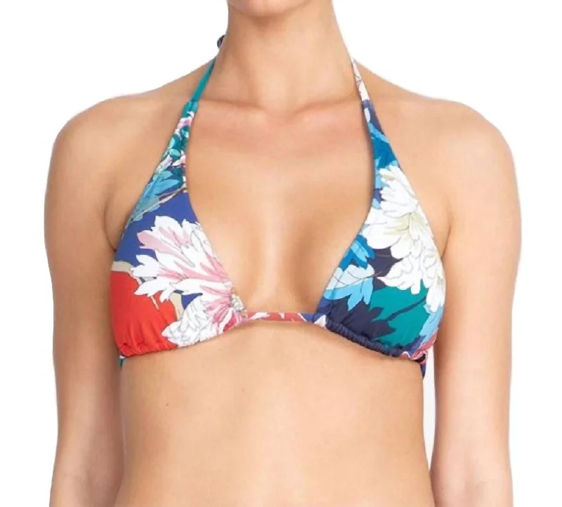 Rustic Countryside Charm Look Marritt String Bikini Top In Multi