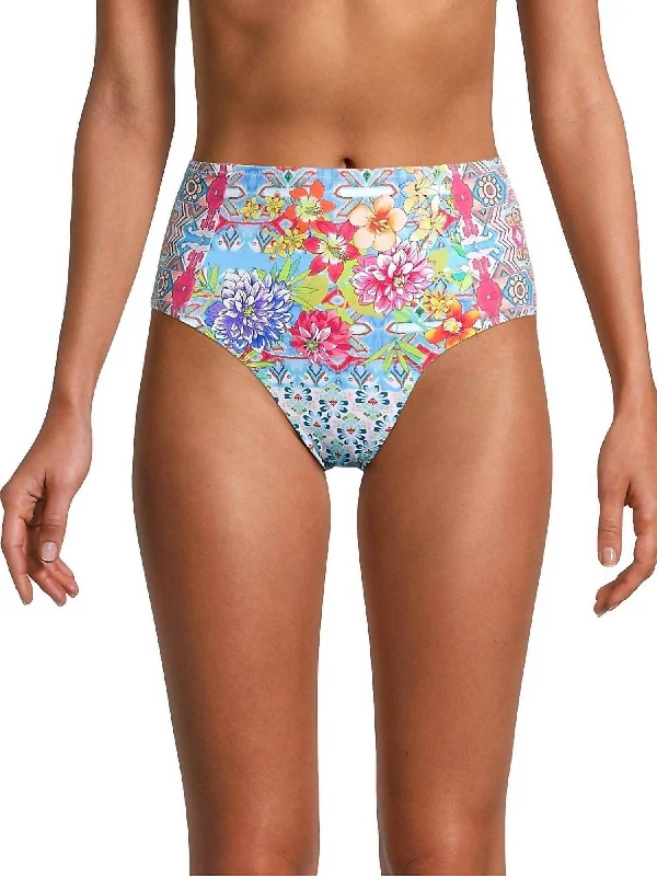 Minimalist Office - Ready Style Pearce High Waist Bikini Bottom In Multi