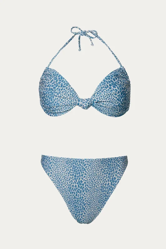 Day To Night Styles High-Leg Bikini With Straps In Tortoise
