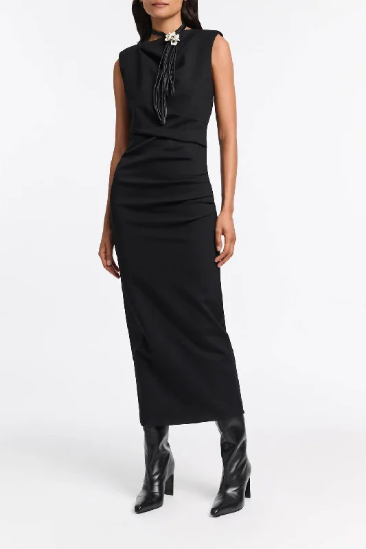 Trend Forward Threads For Her Emotional Essence Dress In Black