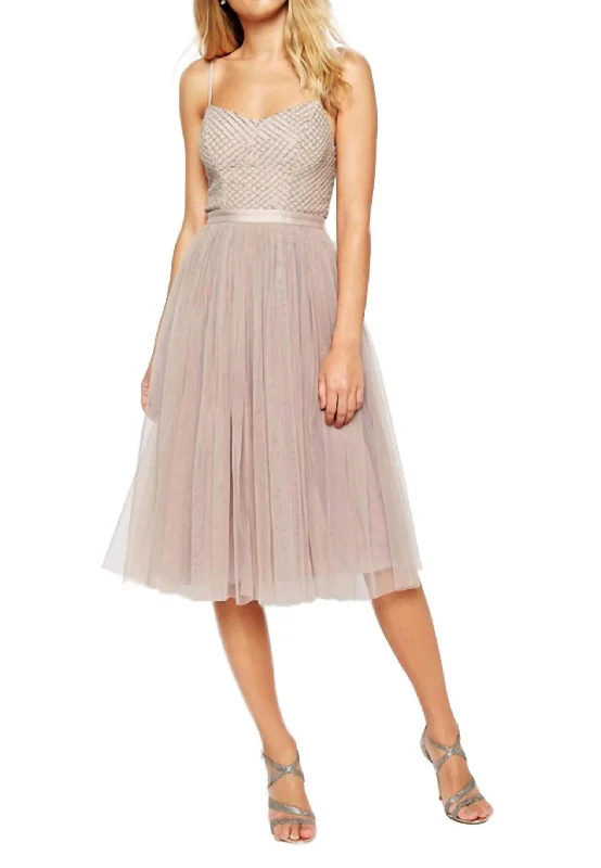 Trendy Aesthetics Copellia Ballet Dress In Dusty Pink