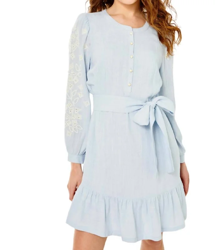 Women's Elegant Formal Outfit Allyson Dress In Halogen Blue