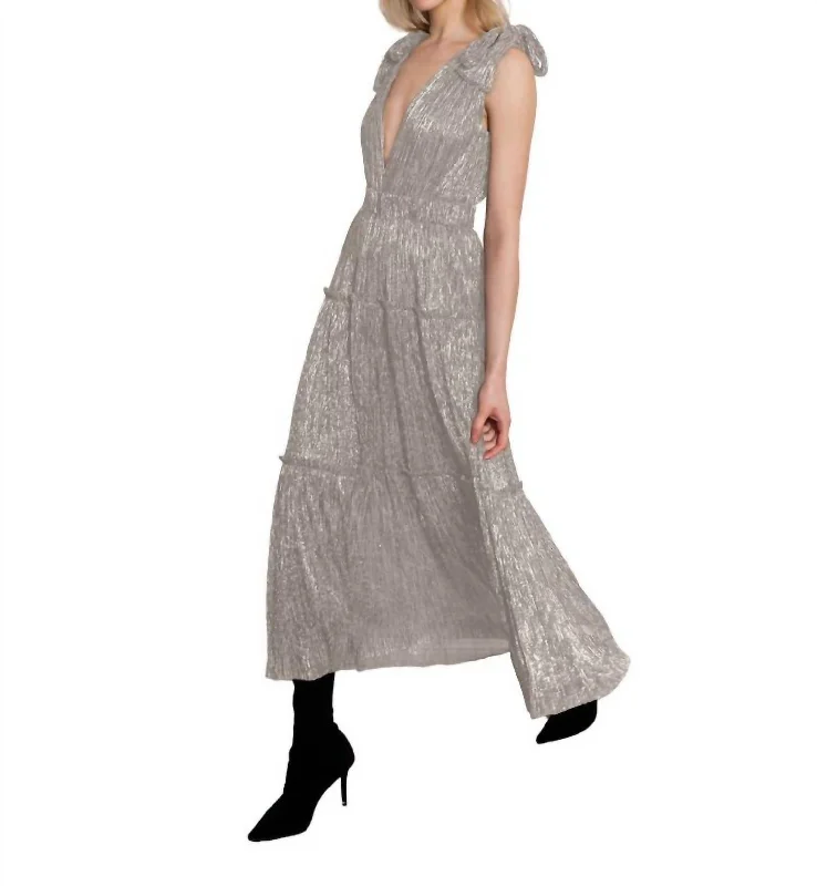 Business Casual Outfits Helena Dress In Antique Gold