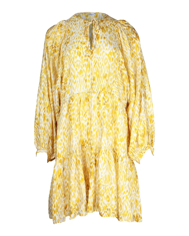Limited Styles Anine Bing Marigold Leo Madison Dress in Yellow Viscose