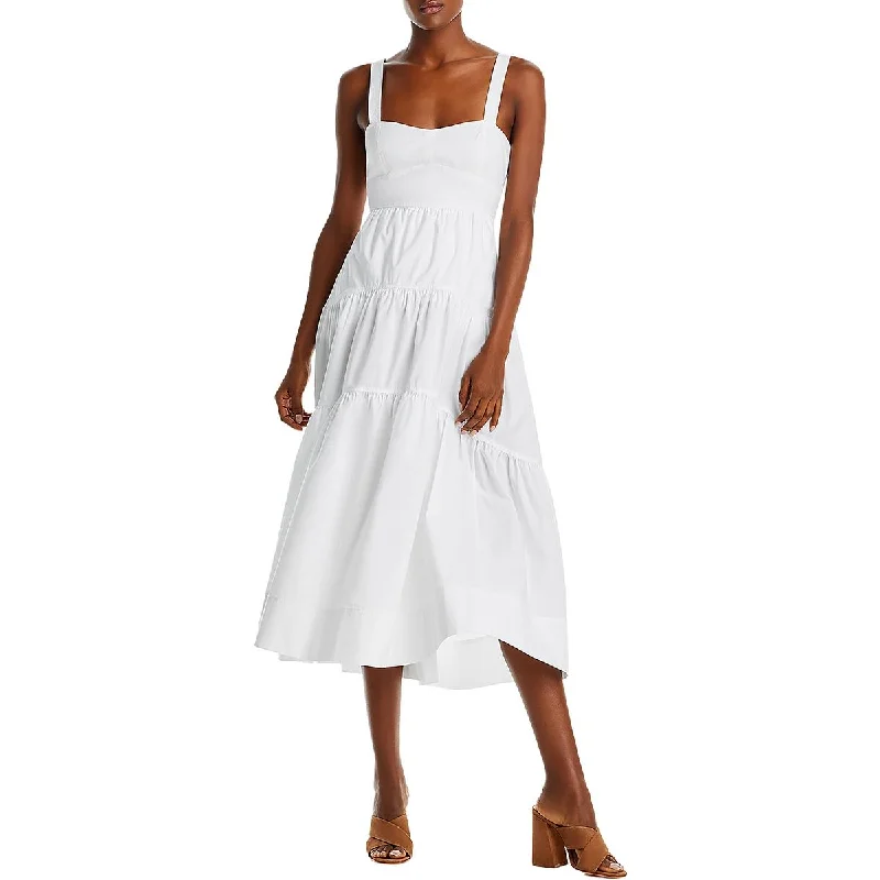 Earthy Tones Lily Womens Lace Up Back Long Sundress