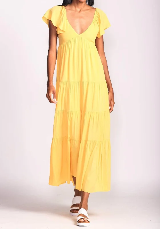 Summer Fashion Jessica Dress In Yellow