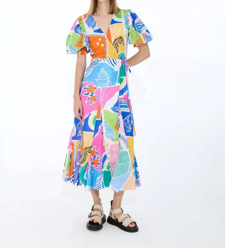 Vintage Fashion Izula Dress In Arpi Print