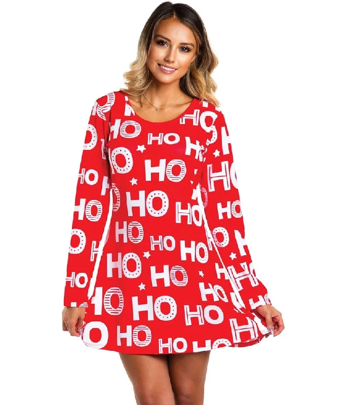 Minimalist Chic Women's Ho Ho Ho Dress