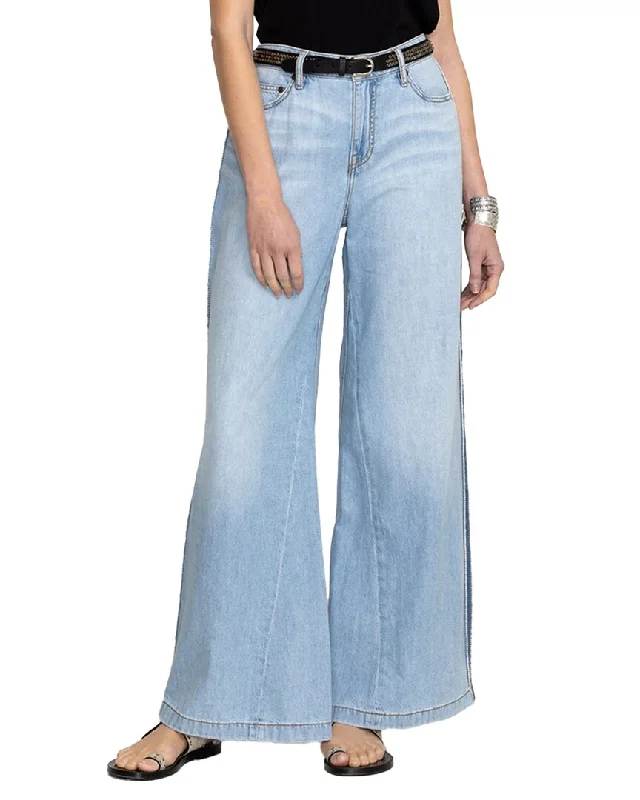 Huge Markdowns Johnny Was Melanie Blanket Stitch Wide Leg Jean