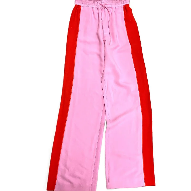 Premium Quality Garments Pre-Loved Women's Luxury Designer Pants In Pink & Red
